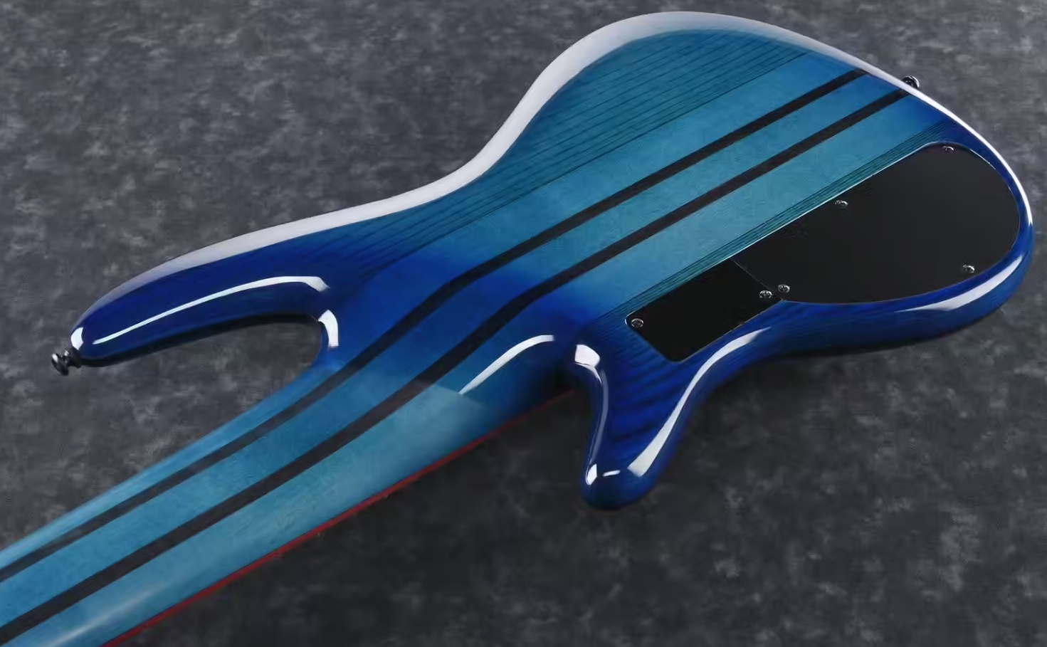 Ibanez Adam Nitti Anb306 Signature 6c Active Bartolini Pur - Transparent Blue - Solid body electric bass - Variation 3