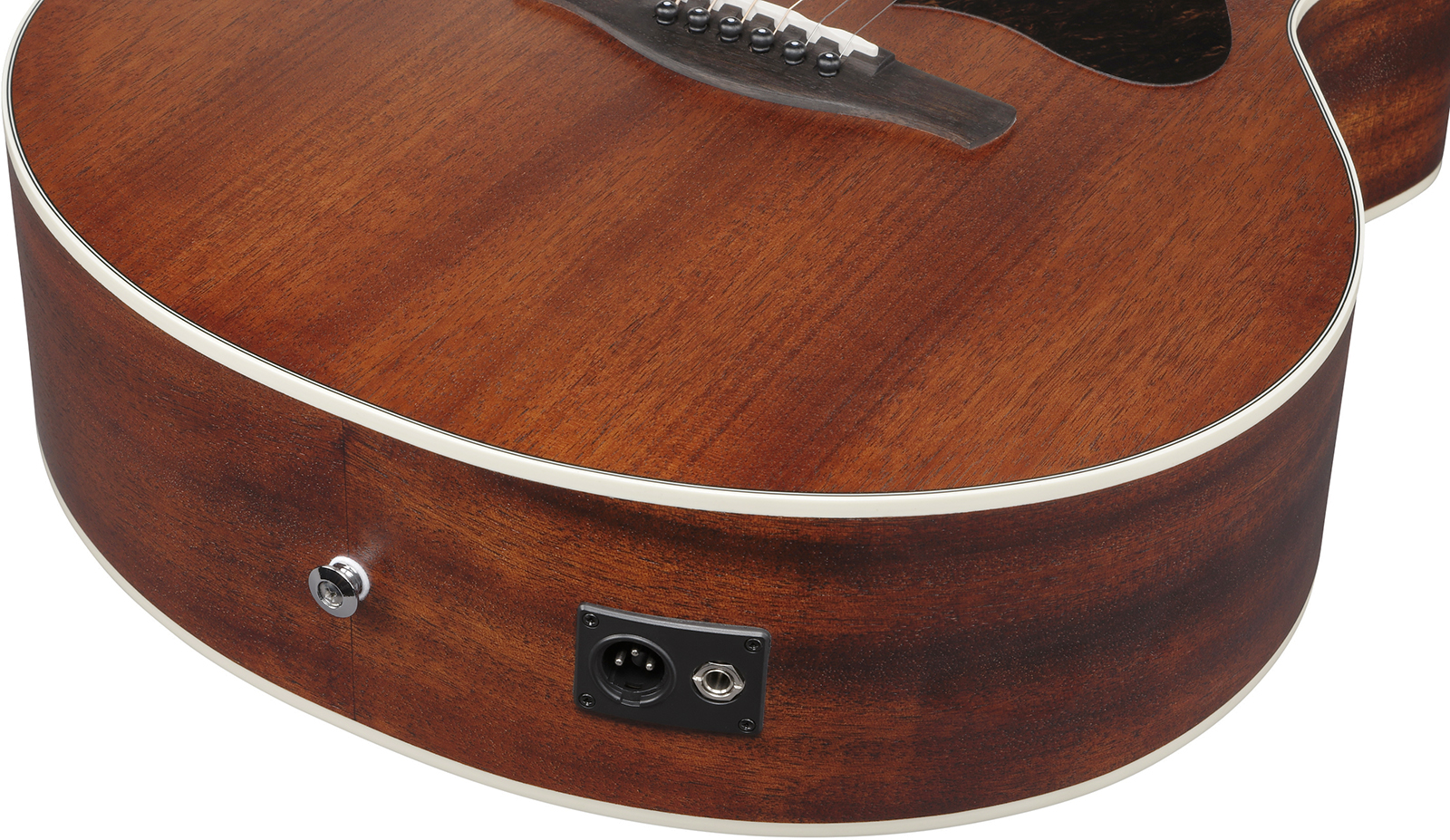 Ibanez Ae140 Opn Concert Thinline Cw Tout  Okoume Lau - Open Pore Natural - Folk guitar - Variation 3