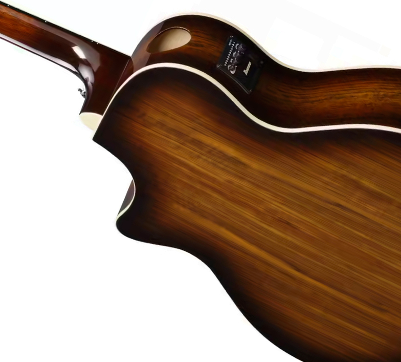 Ibanez Ae160 Vms Concert Thinline Cw Epicea Ovangkol  Ova - Vintage Mahogany Sunburst High Gloss - Folk guitar - Variation 2