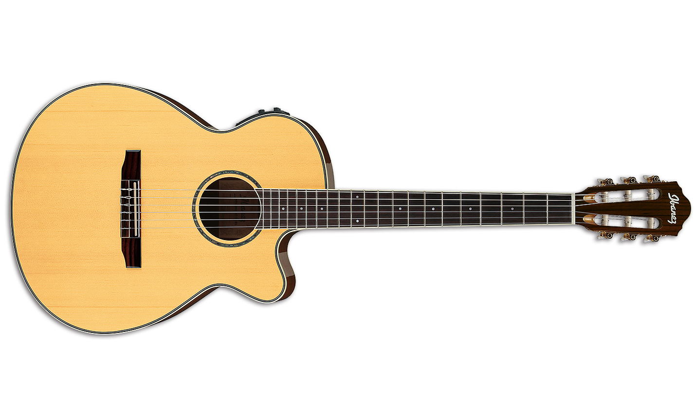 Ibanez Aeg10nii Nt Concert Cw Epicea Acajou - Natural High Gloss - Classical guitar 4/4 size - Variation 1