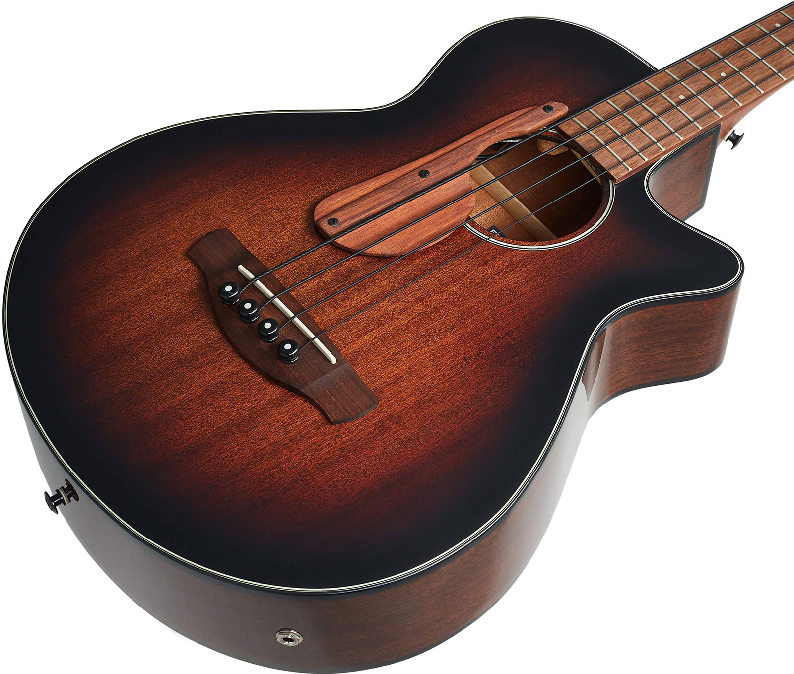 Ibanez Aegb24 Mhs Cw Tout Sapele Noy - Mahogany Sunburst Hg - Acoustic bass - Variation 2