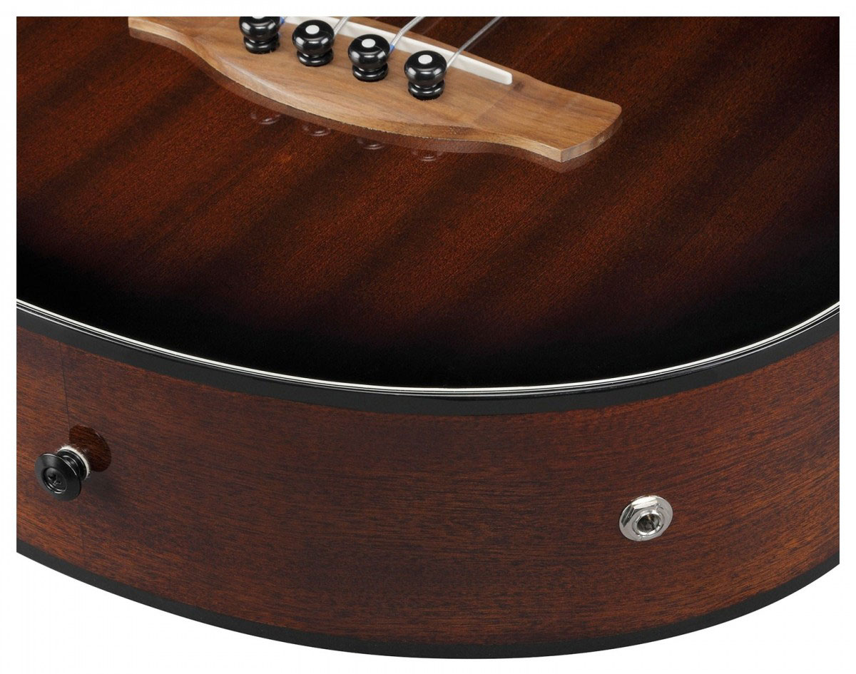 Ibanez Aegb24fe Mhs Fretless Cw Tout Sapele Noy - Mahogany Sunburst - Acoustic bass - Variation 6