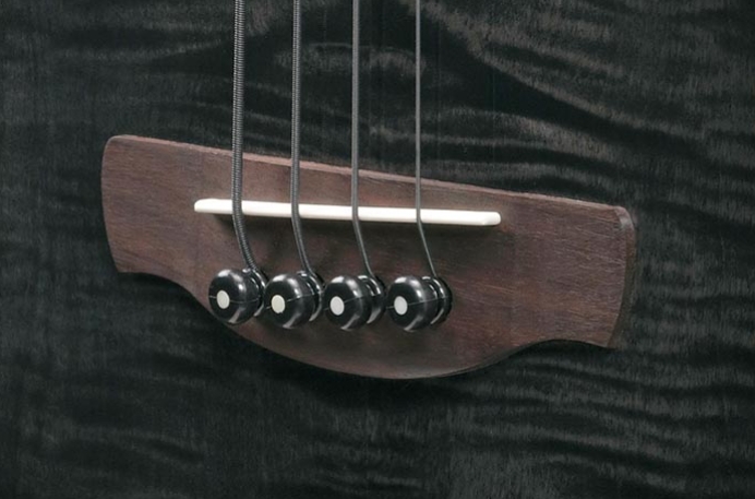 Ibanez Aegb25e Tkh Cw Epicea Sapele Rw - Transparent Black Sunburst - Acoustic bass - Variation 4