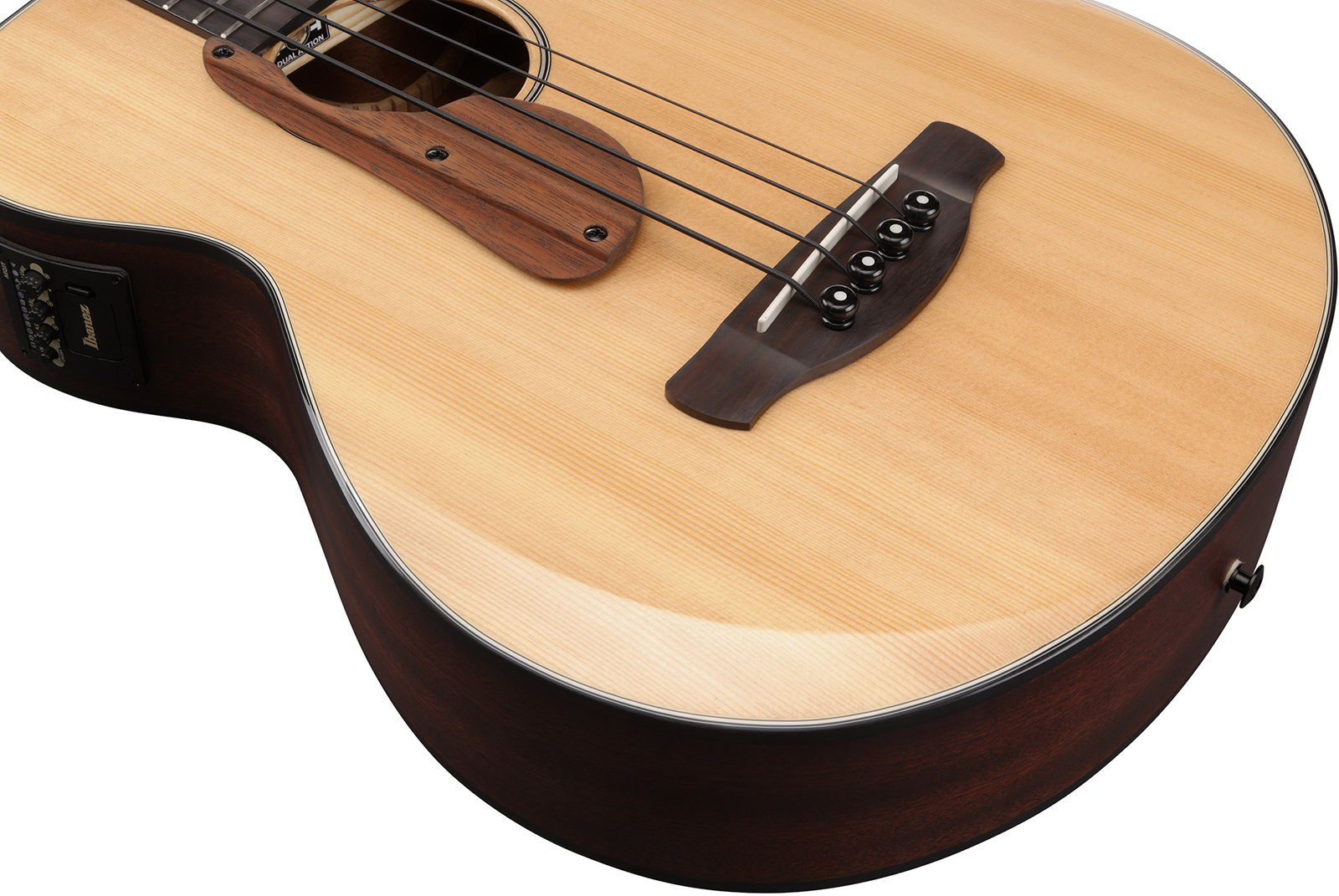 Ibanez Aegb30e Ntg Cw Epicea Sapele Rw - Natural - Acoustic bass - Variation 4