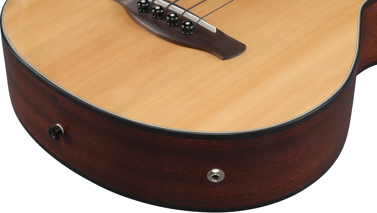 Ibanez Aegb30e Ntg Cw Epicea Sapele Rw - Natural - Acoustic bass - Variation 6