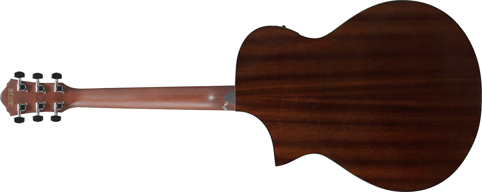 Ibanez Aewc16qa Tkh Grand Concert Cw Tilleul Sapele Rw - Transparent Black Sunburst - Folk guitar - Variation 1