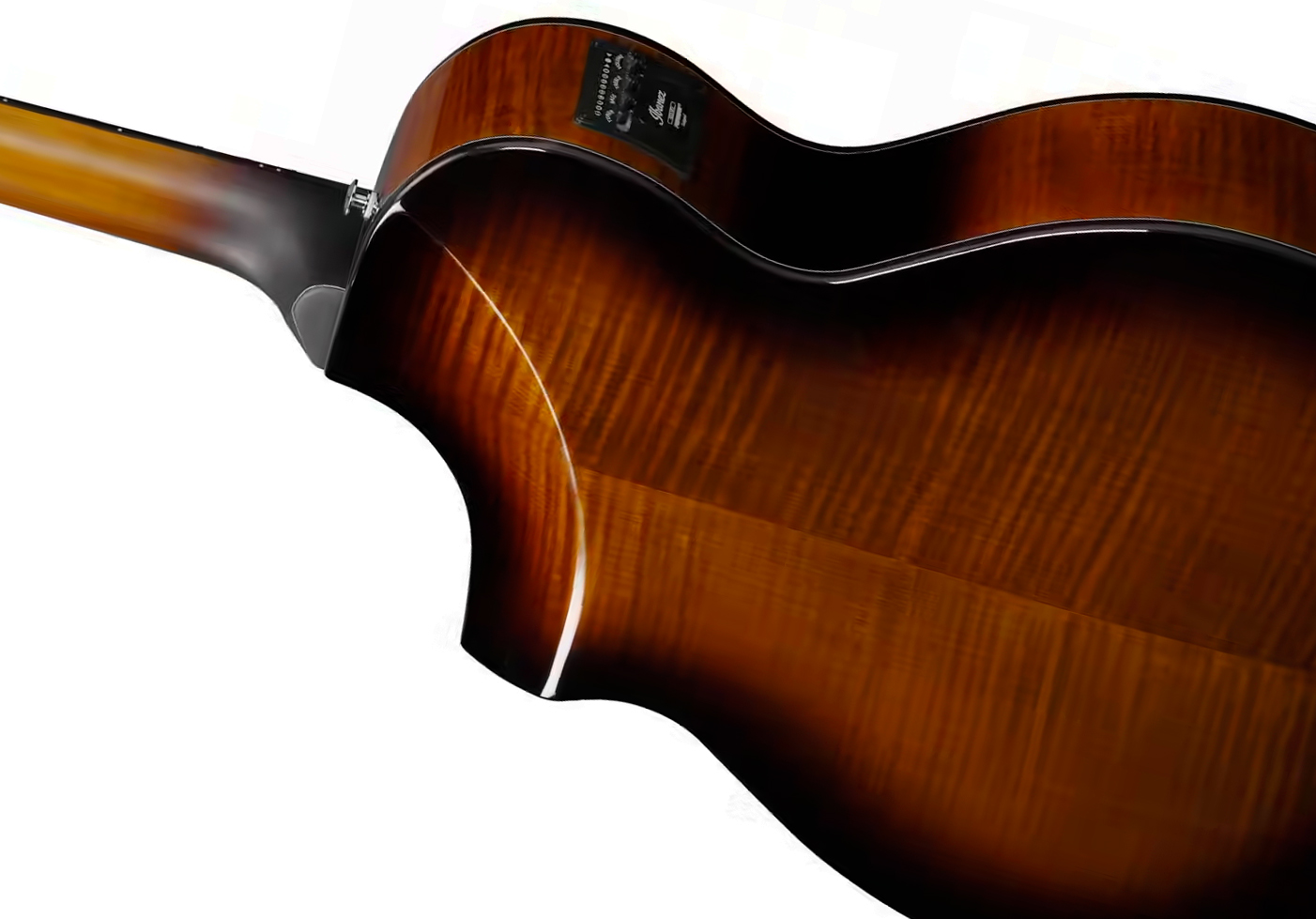 Ibanez Aewc400 Ams Grand Concert Cw Tout Erable Lau - Amber Sunburst - Folk guitar - Variation 2