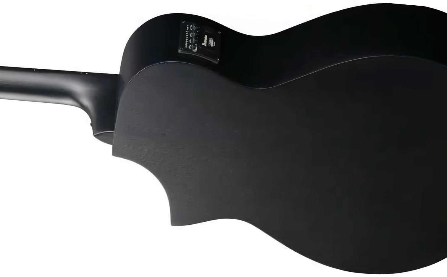 Ibanez Aewc621 Bot Grand Concert Cw Tilleul Sapele Eb - Black Out - Folk guitar - Variation 2