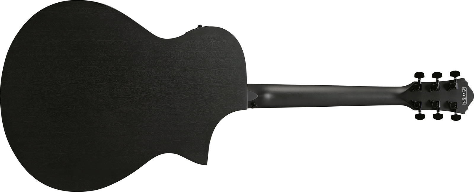 Ibanez Aewc621l Bot Grand Concert Cw Gaucher Tilleul Sapele Eb - Black Out - Folk guitar - Variation 1