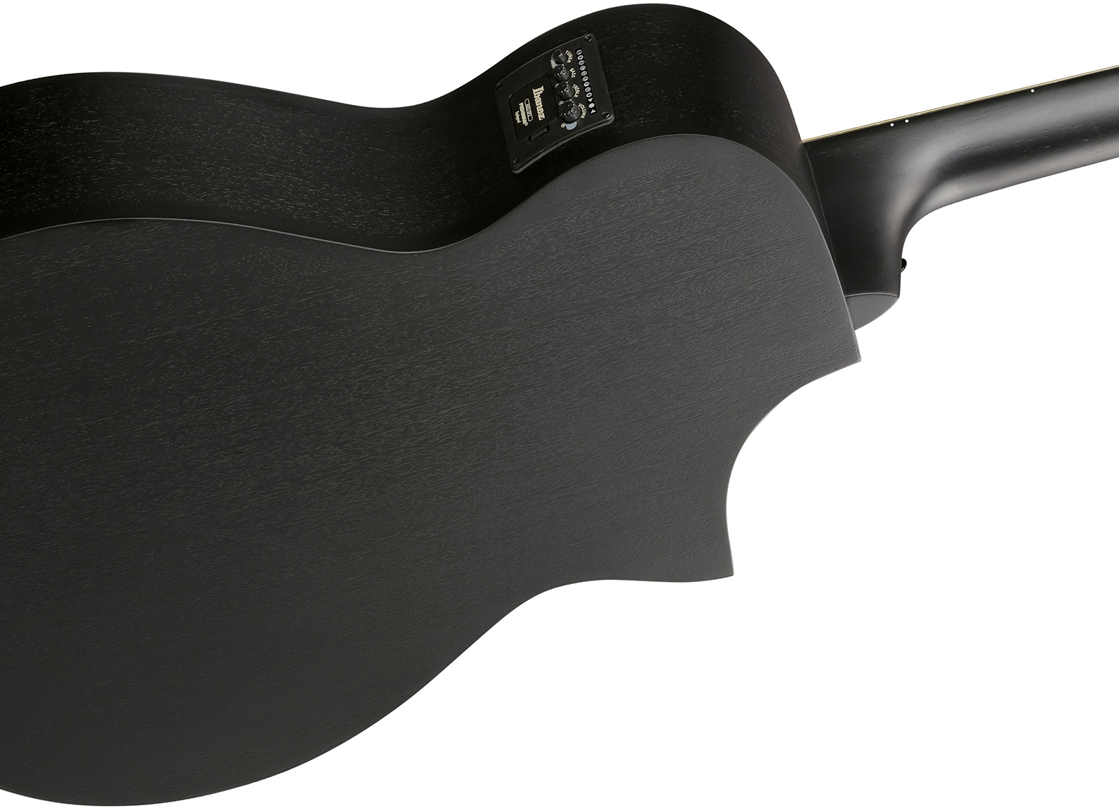 Ibanez Aewc621l Bot Grand Concert Cw Gaucher Tilleul Sapele Eb - Black Out - Folk guitar - Variation 2