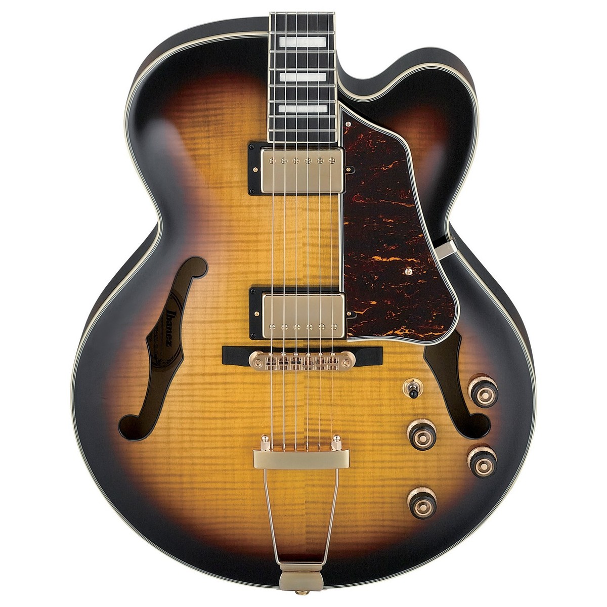 Ibanez Af95fm Ays  Artcore Expressionist Hh Ht Eb - Antique Yellow Sunburst - Hollow-body electric guitar - Variation 1