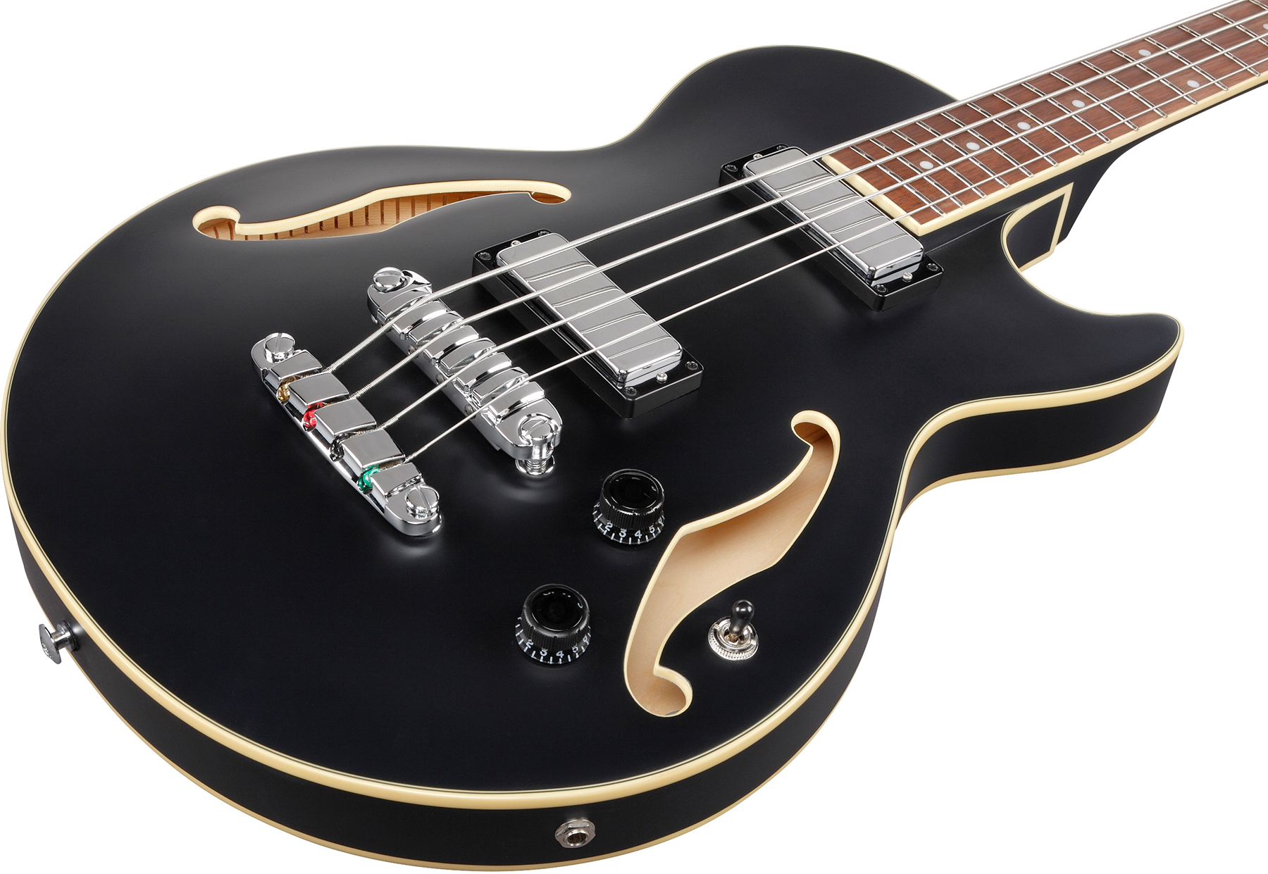 Ibanez Agb200 Bkf Artcore Noy - Black Flat - Semi & hollow-body electric bass - Variation 2
