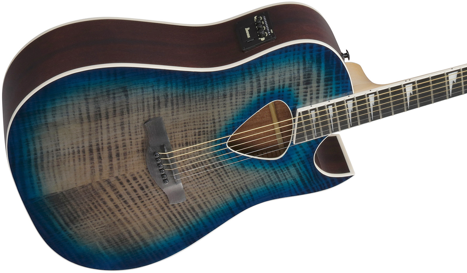 Ibanez Alt50fa Bdb Altsar Dreadnought Cw Tilleul Sapele Pur - Blue Doom Burst High Gloss - Folk guitar - Variation 2