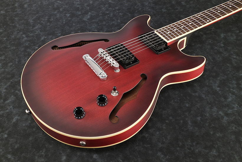 Ibanez Am53 Srf Artcore Hh Ht Wal - Sunburst Red Flat - Semi-hollow electric guitar - Variation 1