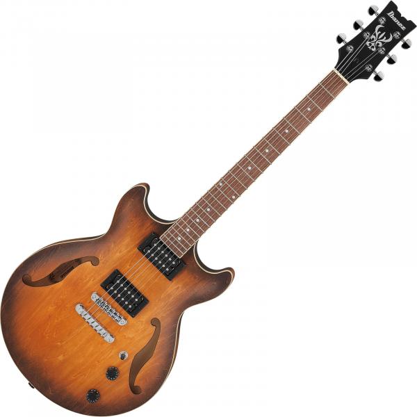 Semi-hollow electric guitar Ibanez AM53 TF Artcore - Tobacco flat