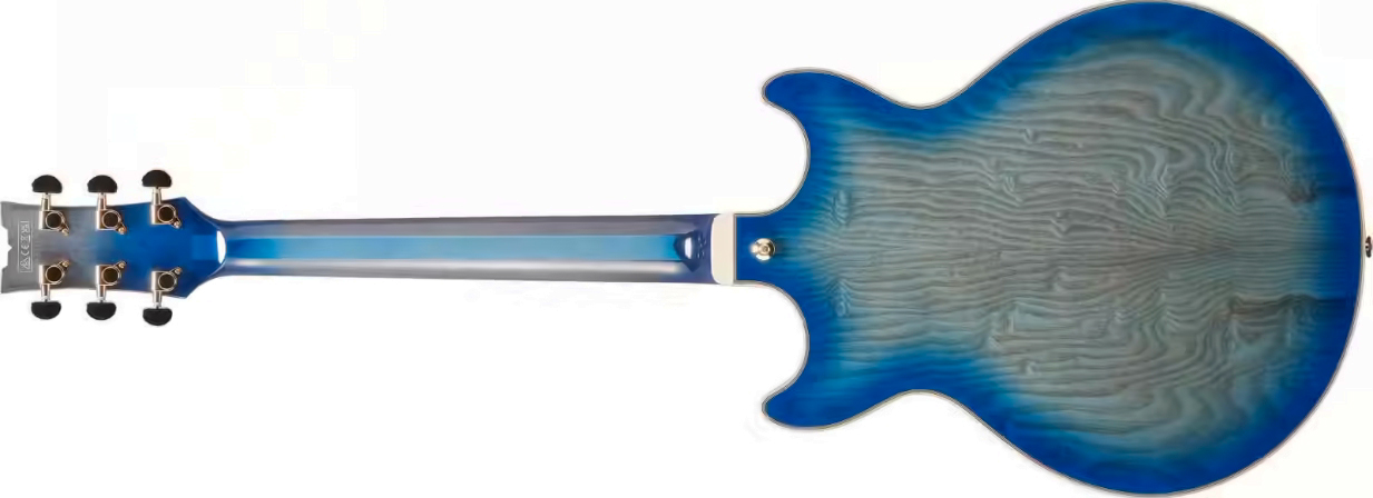 Ibanez Am93qa Jbb Artcore Expressionist 2h Ht Eb - Jet Blue Burst - Semi-hollow electric guitar - Variation 1