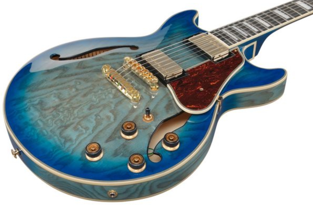 Ibanez Am93qa Jbb Artcore Expressionist 2h Ht Eb - Jet Blue Burst - Semi-hollow electric guitar - Variation 2
