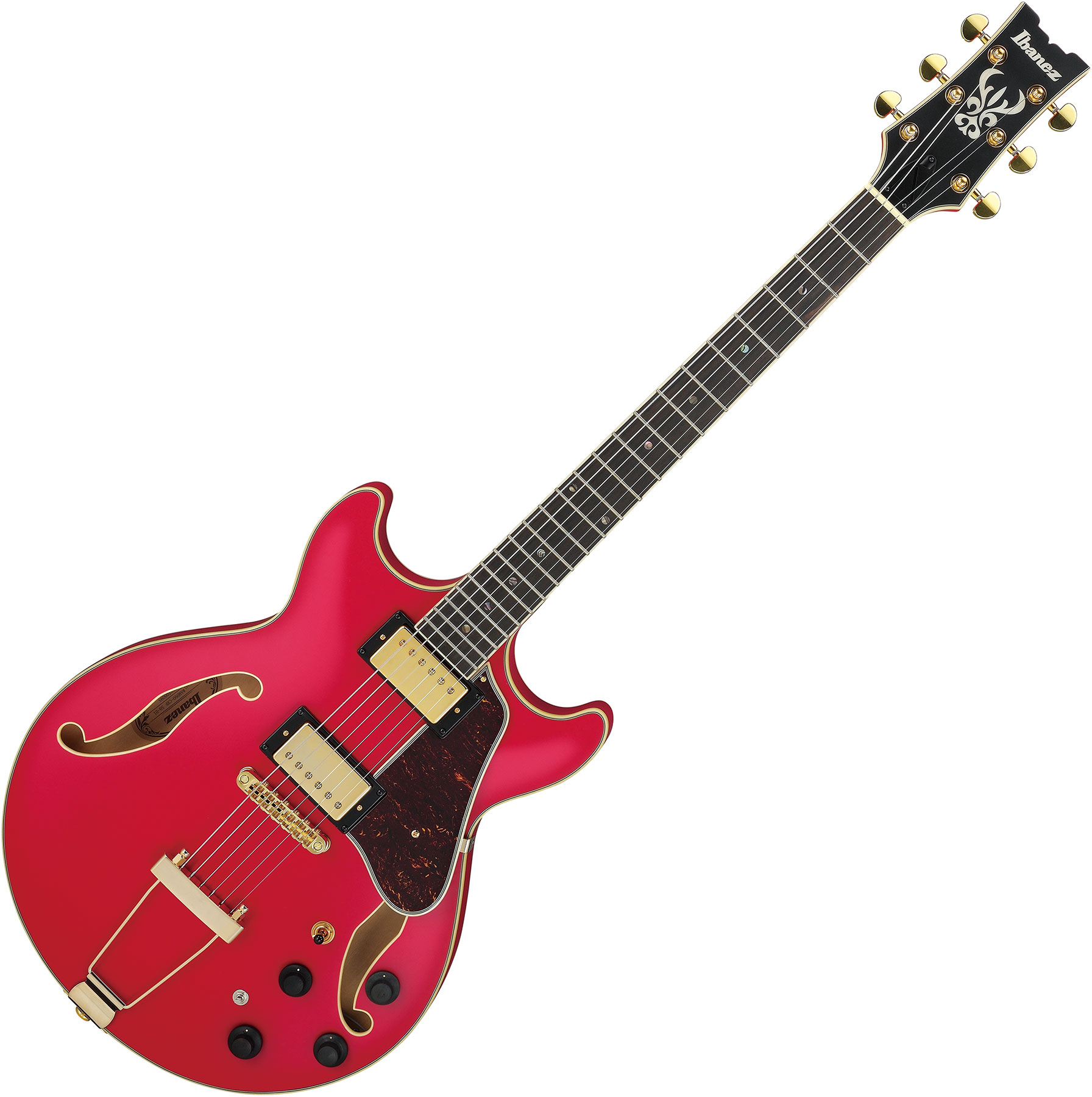 Ibanez AMH90 CRF Artcore Expressionist - cherry red flat Hollow 