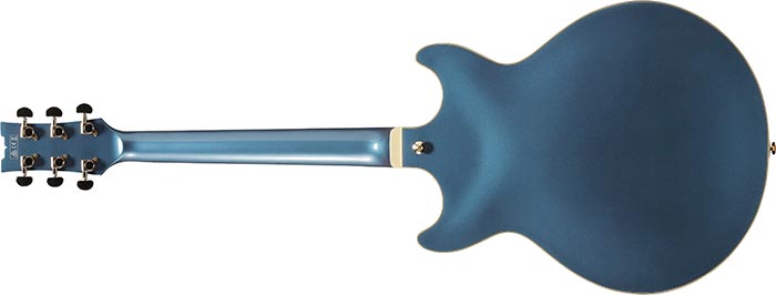 Ibanez Amh90 Pbm Artcore Expressionist 2h Ht Eb - Prussian Blue Metallic - Hollow-body electric guitar - Variation 1