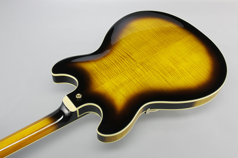 Ibanez As153 Ays Artstar Hh Ht Eb - Antique Yellow Sunburst - Semi-hollow electric guitar - Variation 3