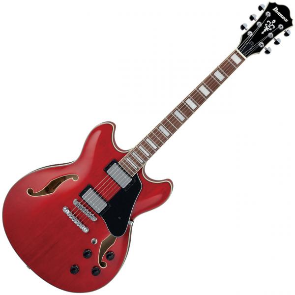 Semi-hollow electric guitar Ibanez AS73 TCD Artcore - Transparent cherry red