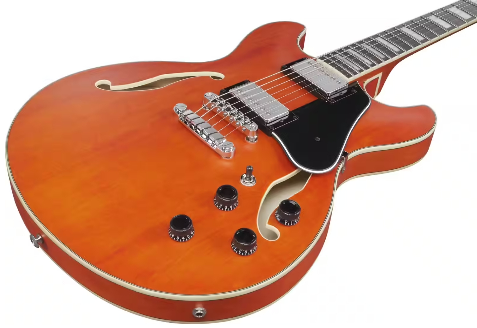 Ibanez As73 Ttf Artcore 2h Ht Rw - Transparent Tangerine Flat - Semi-hollow electric guitar - Variation 2