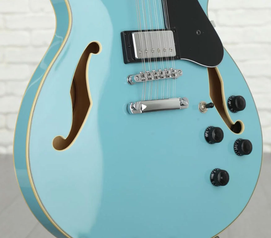 Ibanez As7312 Mtb Artcore 12-cordes Hh Ht Lau - Mint Blue - Semi-hollow electric guitar - Variation 2
