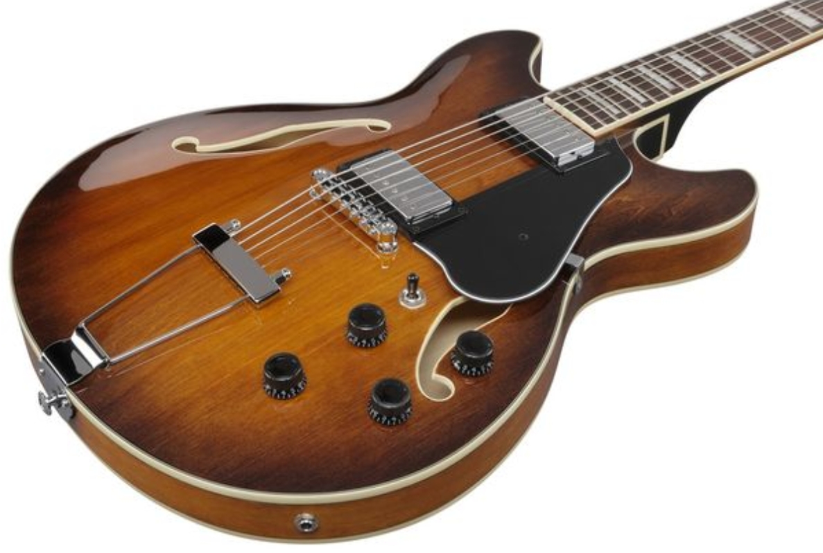 Ibanez As7328 Tbc Artcore Baryton 2h Ht Rw - Tobacco Brown - Semi-hollow electric guitar - Variation 2