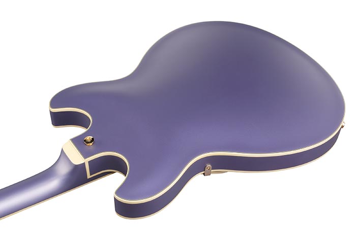 Ibanez As73g Mpf Artcore 2h Ht Rw - Metallic Purple Flat - Semi-hollow electric guitar - Variation 3