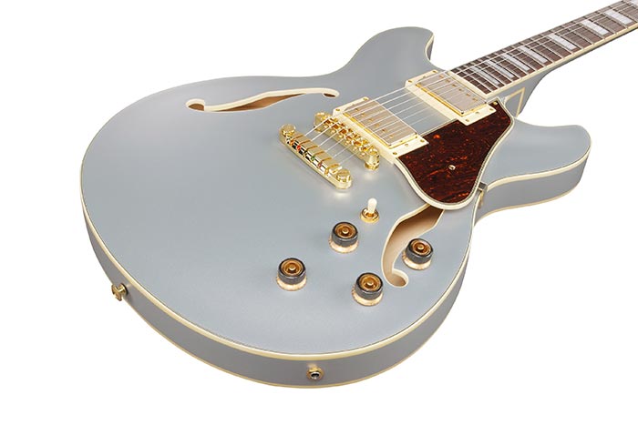 Ibanez As73g Msf Artcore 2h Ht Rw - Moonstone Silver Flat - Semi-hollow electric guitar - Variation 2