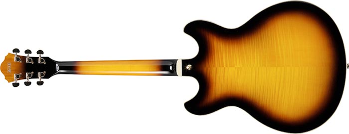 Ibanez As93fm Ays Artcore Expressionist Hh Ht Eb - Antique Yellow Sunburst - Semi-hollow electric guitar - Variation 1