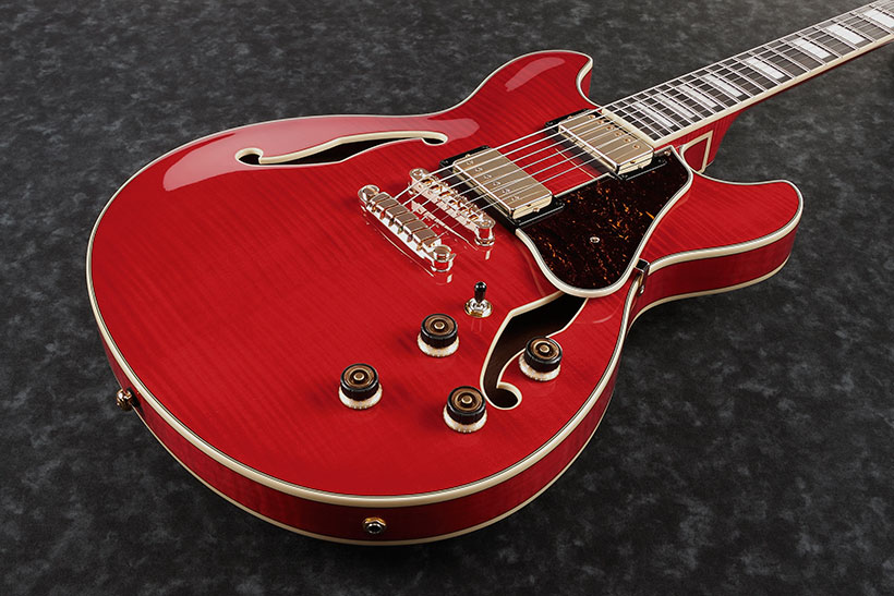 Ibanez As93fm Tcd Artcore Expressionist Hh Ht Eb - Trans Cherry Red - Semi-hollow electric guitar - Variation 1