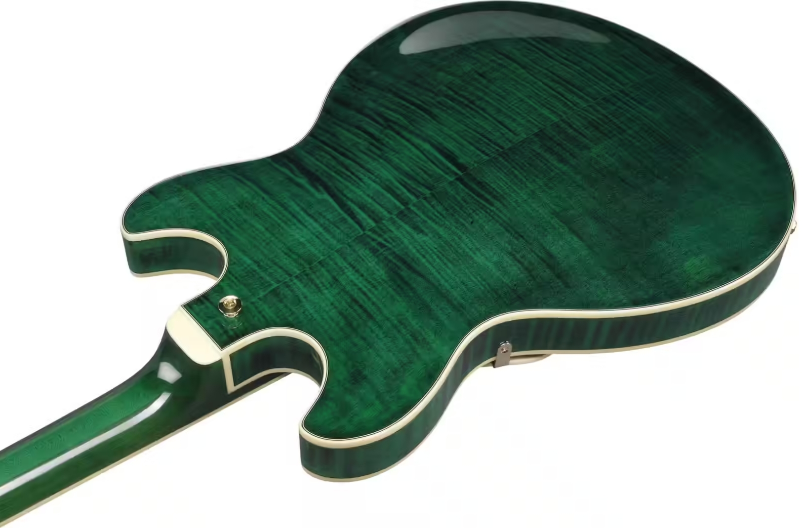 Ibanez As93fm Tmg Artcore Expressionist 2h Ht Eb - Transparent Moss Green - Semi-hollow electric guitar - Variation 3