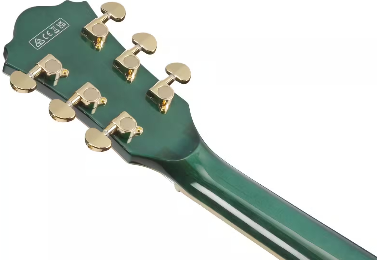Ibanez As93fm Tmg Artcore Expressionist 2h Ht Eb - Transparent Moss Green - Semi-hollow electric guitar - Variation 4