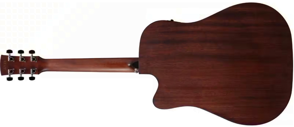 Ibanez Aw247ce Wk Artwood Dreadnought Cw Tout Okoume Ova - Weathered Black Open Pore - Folk guitar - Variation 1