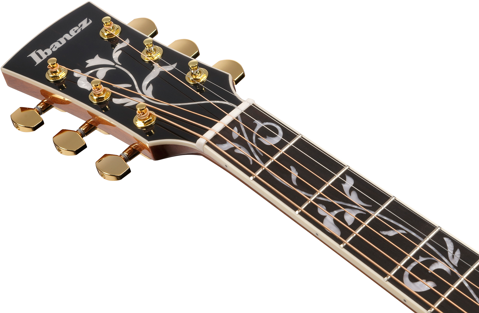 Ibanez Aw391rce Bkh Artwood Dreadnought Cw Epicea Palissandre Rw - Black Top - Folk guitar - Variation 5