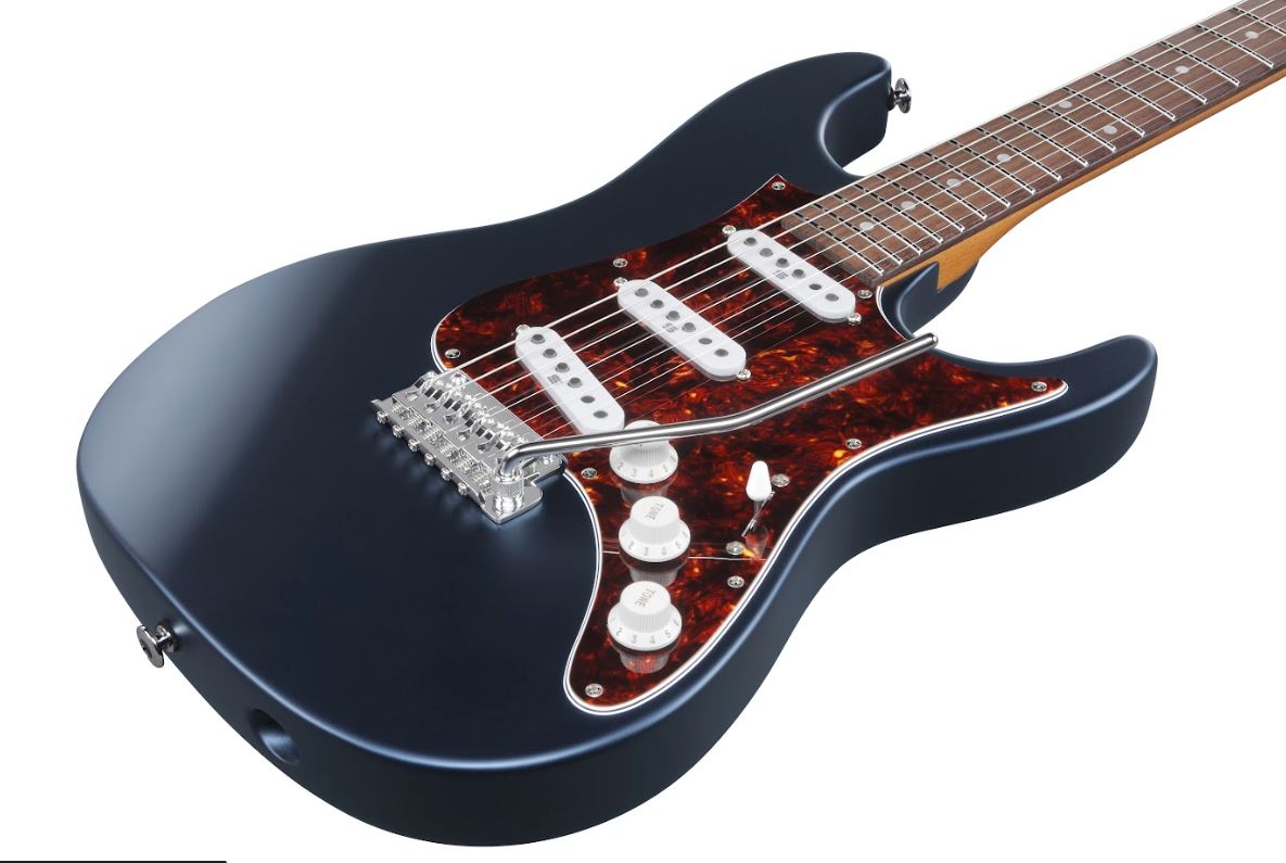 Ibanez Az2203ntdbf Prestige Japon Trem 3s Rw - Dark Tide Blue Flat - Str shape electric guitar - Variation 2