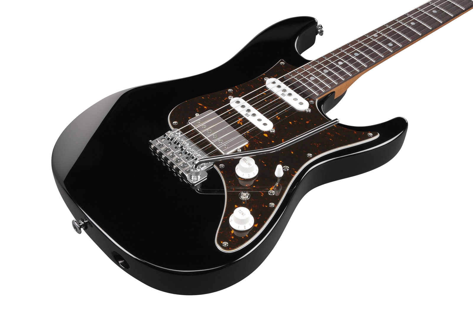 Ibanez Az2204b Bk Prestige Jap Hss Seymour Duncan Trem Mn - Black - Str shape electric guitar - Variation 2