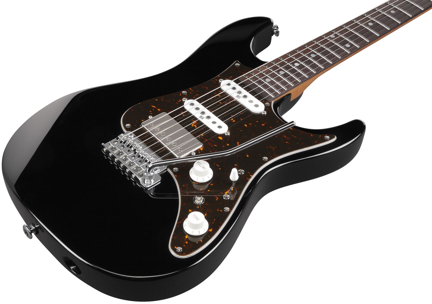 Ibanez Az2204n Bk Prestige Jap Hss Seymour Duncan Trem Rw - Black - Str shape electric guitar - Variation 1