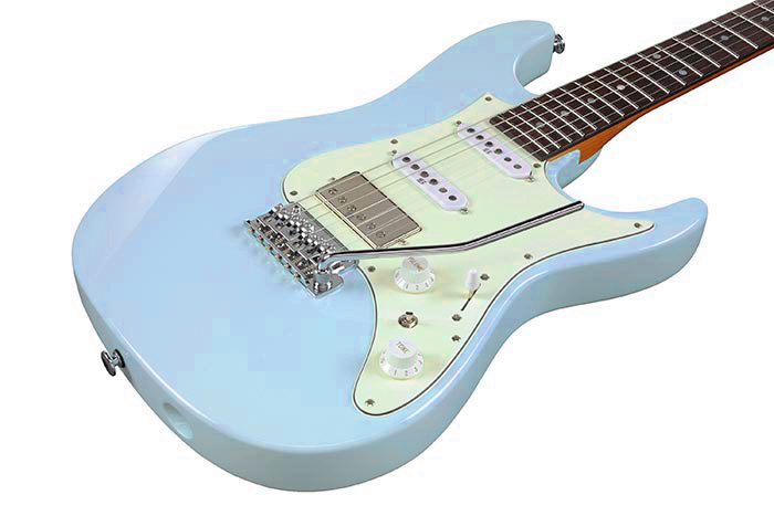 Ibanez Az2204nw Sfb Prestige Jap Hss Seymour Duncan Trem Rw - Seafoam Blue - Str shape electric guitar - Variation 2
