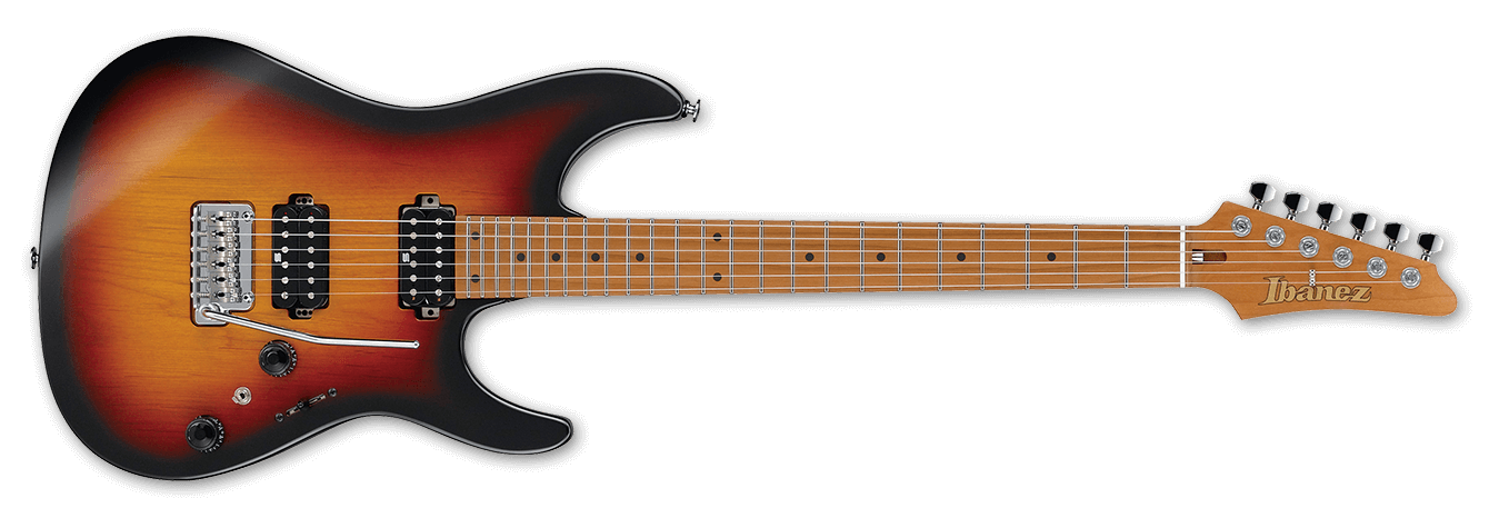 Ibanez Az2402 Tff Prestige Jap Hh Trem Mn - Tri Fade Burst Flat - Str shape electric guitar - Variation 1