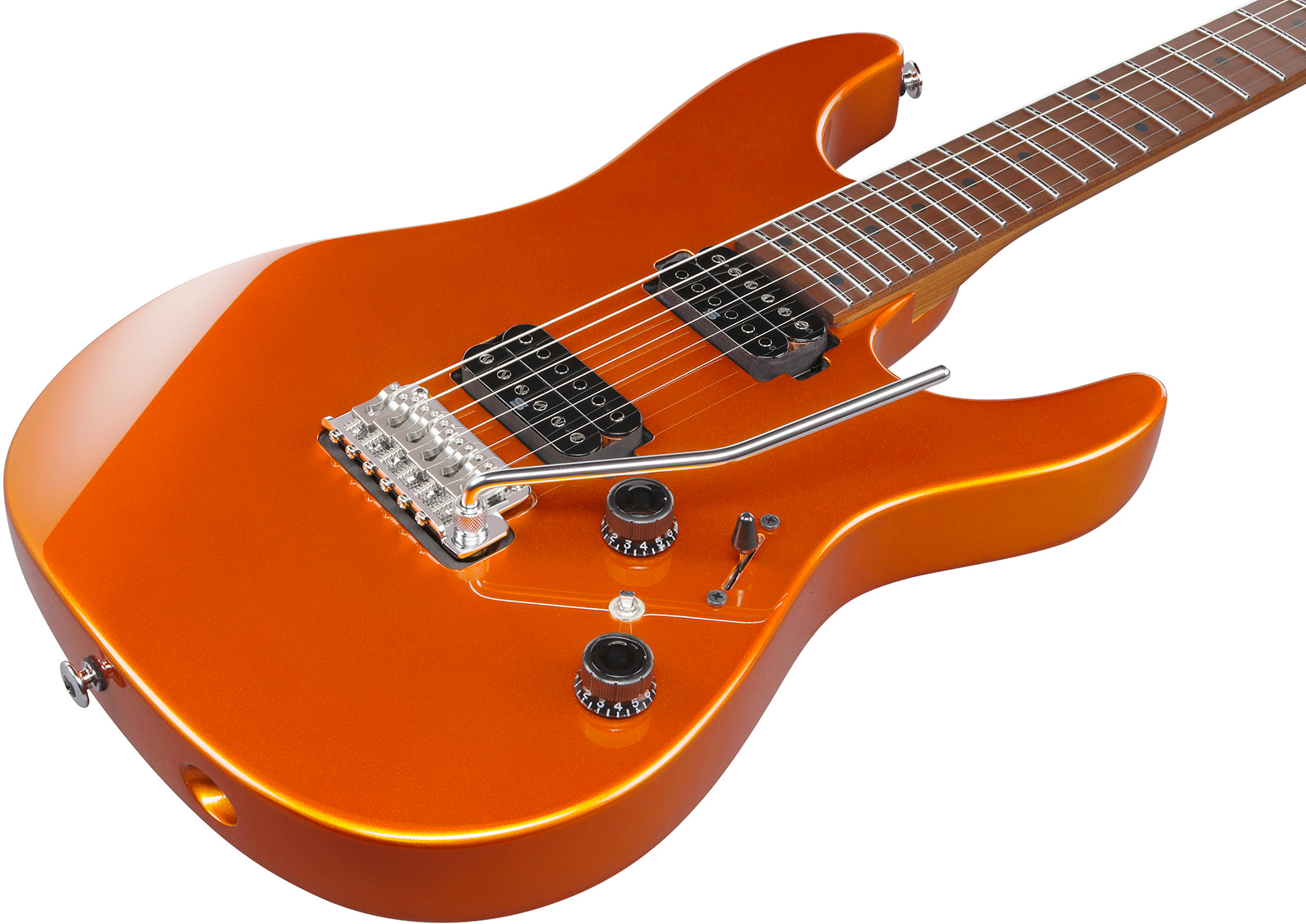 Ibanez Az2402 Rom Prestige Jap 2h Seymour Duncan Trem Mn - Roadster Orange Metallic - Str shape electric guitar - Variation 2