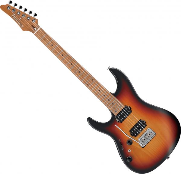 Solid body electric guitar Ibanez AZ2402L TFF Prestige Japan LH - Tri-fade Burst Flat  