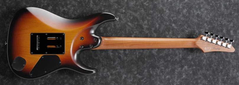 Ibanez Az2402l Tff Prestige Jap Gaucher Hh Trem Mn - Tri-fade Burst Flat - Left-handed electric guitar - Variation 1