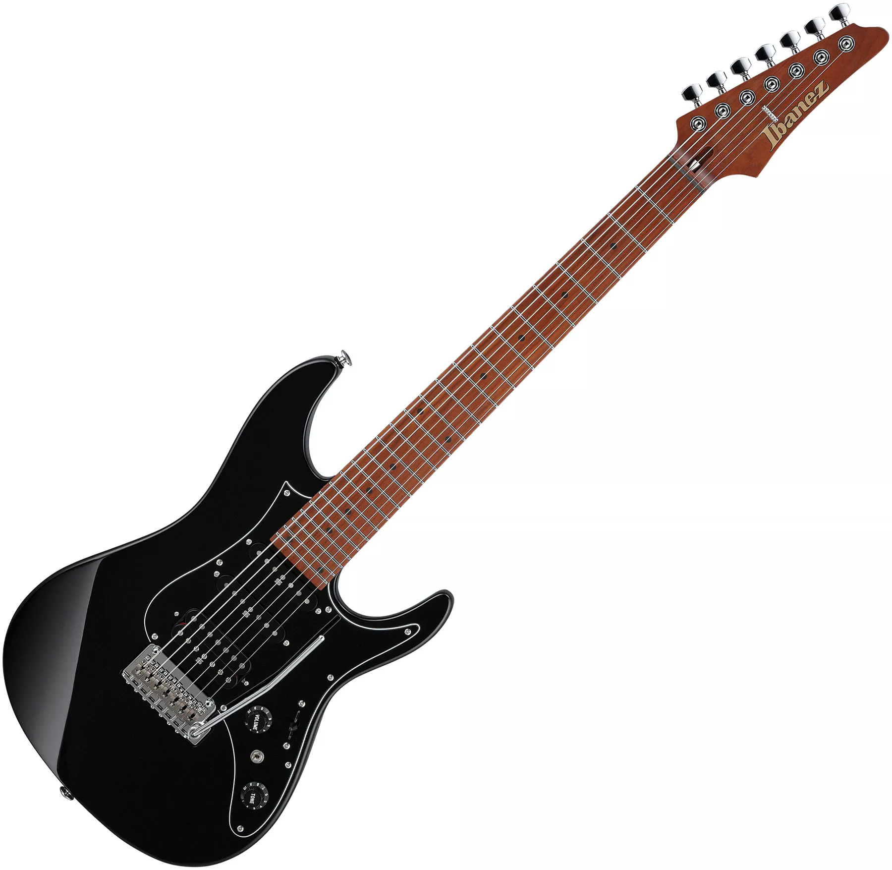 AZ24047 BK Prestige Japan - black 7 string electric guitar Ibanez
