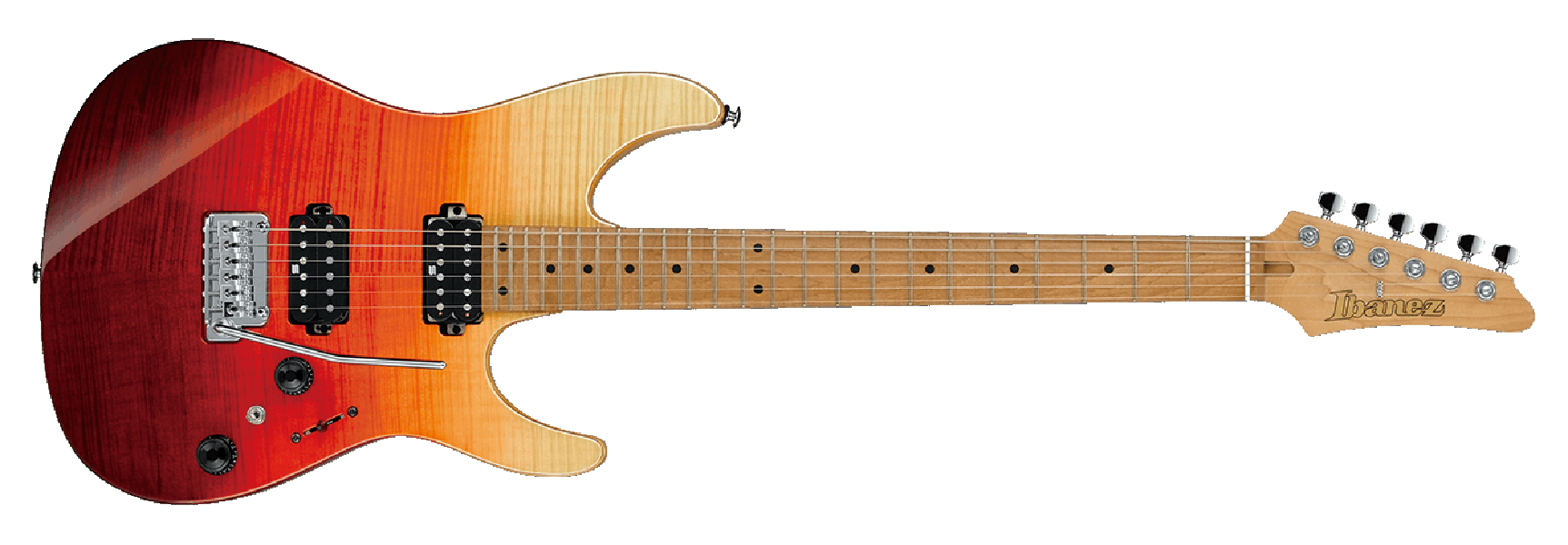 Ibanez Az242f Tsg Premium Hh Trem Mn - Tequila Sunrise Gradation - Str shape electric guitar - Variation 1