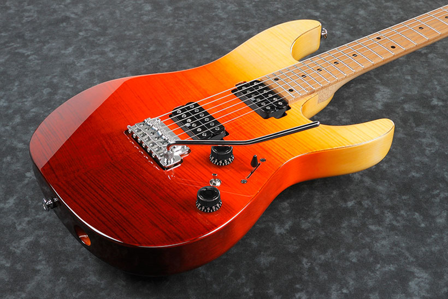 Ibanez Az242f Tsg Premium Hh Trem Mn - Tequila Sunrise Gradation - Str shape electric guitar - Variation 2