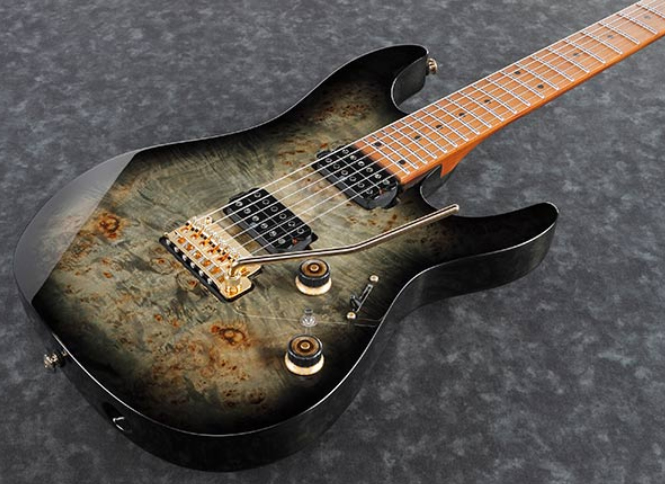 Ibanez Az242pbg Ckb Premium Hh Trem Mn +housse - Charcoal Black Burst - Str shape electric guitar - Variation 1