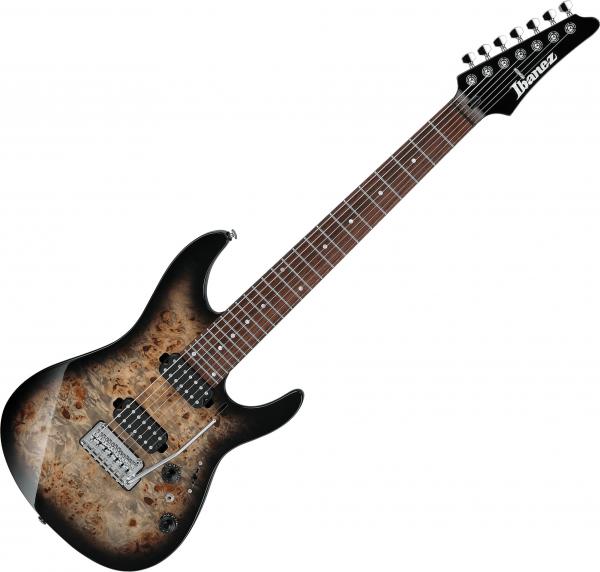 Solid body electric guitar Ibanez AZ427P1PB CKB Premium - charcoal black burst