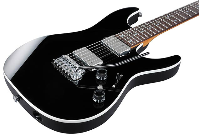 Ibanez Az42p1 Bk  Premium 2h Seymour Duncan Trem Rw - Black - Str shape electric guitar - Variation 2